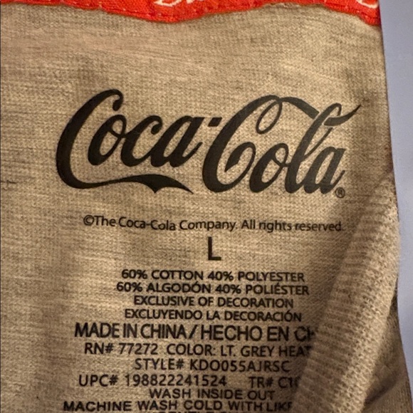 Coca-Cola 2-Piece Shirt and Boxer Pajama Set - Picture 6 of 7